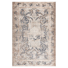 Beige & Brown Pleasure Power-Loomed Rug