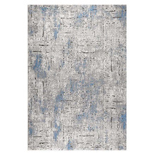 Blue Ikat Maxim Power-Loomed Rug