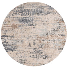 Mansouri Power-Loomed Round Rug