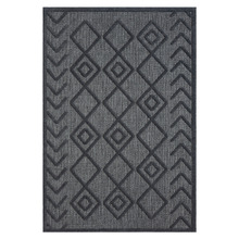 Charcoal Charm Power-Loomed Rug