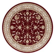 Red Ceres Round Rug