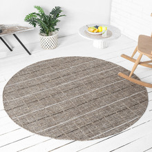 Thudhes Flat Weave Indoor/Outdoor Round Rug