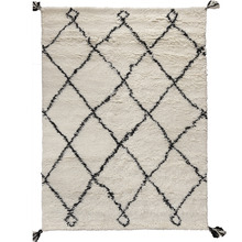 White Shaggy Marrakesh New Zealand Wool Rug