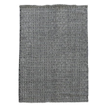 Black Honeycomb Marrakesh Kilim Wool Rug