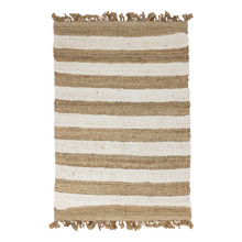 White Chunky Jute Rug