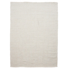White Houndstooth Flat Weave Rug