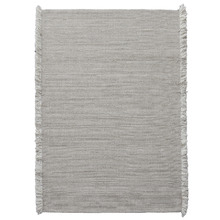 Beige Medina Fringed Wool-Blend Rug