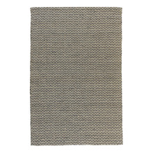 Black Chevron Cotton & Jute Rug