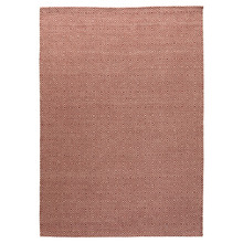 Red Rustic Diamond Cotton & Jute Rug