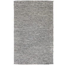 Black Lima Hand-Woven Cotton Rug