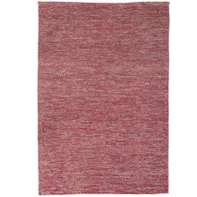 Red Lima Hand-Woven Cotton Rug