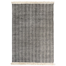 Black Munich Wool-Blend Rug