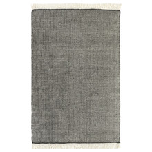 Black Miracle Hand-Woven Wool Rug