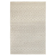 Ivory Palermo Hand-Woven Wool Rug