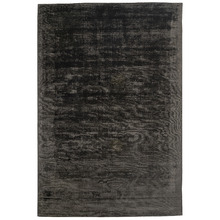 Black Carizza Hand-Loomed Viscose Rug