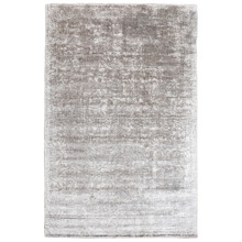 Silver Carizza Hand-Loomed Viscose Rug