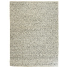 Grey Diamond Square Flat-Woven Wool-Blend Rug