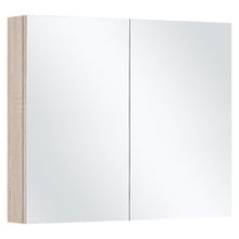 Evos 750mm Oak Mirrored Shaving Cabinet