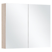 Evos 600mm Oak Mirrored Shaving Cabinet