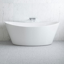 Assertio 1700mm Gloss White Oval Acrylic Freestanding Bath