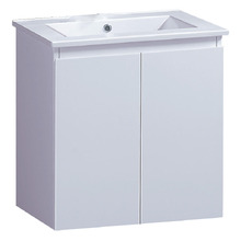 Virtus 600mm Gloss White Wall Hung Single Vanity