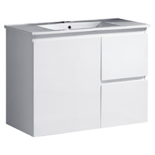 Virtus 750mm Gloss White Wall Hung Single Vanity