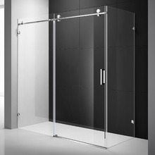 Palisade Chrome Frameless Shower Screen Enclosure