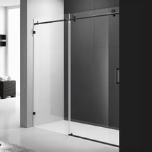Palisade Matte Black Frameless Shower Screen Front