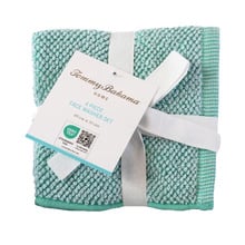 Washed Pebble 550GSM Cotton-Blend Face Washers (Set of 4)