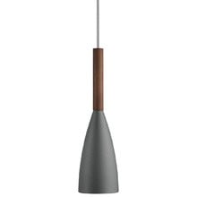 Pure Metal & Walnut Mini Pendant Light