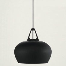 Black Bowl Metal Pendant Light