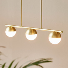 Contina 3 Light Metal & Glass Pendant