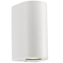Canto Maxi White Aluminium Outdoor Up/Down Wall Light