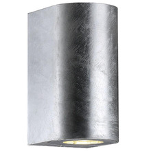 Canto Maxi Galvanised Steel Outdoor Up/Down Wall Light