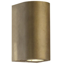 Canto Maxi Brass Outdoor Up/Down Wall Light