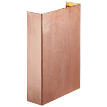 Fold 15cm Copper Outdoor Up/Down Wall Light