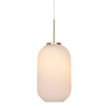 Milford Fluted Glass Pendant Light