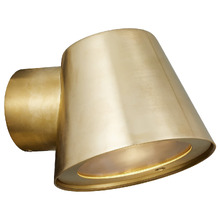 Aleria Brass Outdoor Wall Light