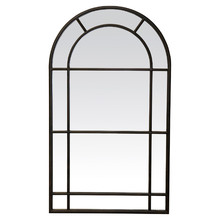 Antique Bronze Medium Iron Arched Mirror