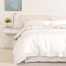 White Balmain 1000TC Bamboo & Cotton Quilt Cover Set