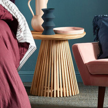 Darla Round Teak Wood Side Table