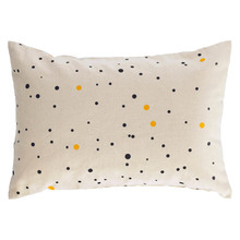 Beige Dotted Burke Organic Cotton Cushion Cover