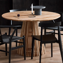 Darla Round Teak Wood Dining Table