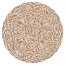 Brown Rajtan Indoor/Outdoor Round Rug