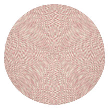 Terracotta Rajtan Flat Weave Round Rug