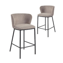 65cm Claire Chenille Barstools (Set of 2)