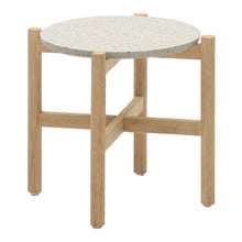 Povel Eucalyptus Wood Outdoor Side Table