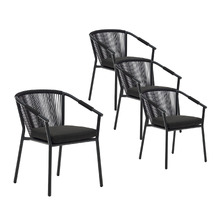 Jared Outdoor Dining Chairs (Set of 4)