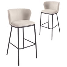 75cm Carter Chenille Barstools (Set of 2)