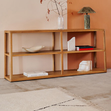 180cm Bonnie Oak Wood Shelving Unit